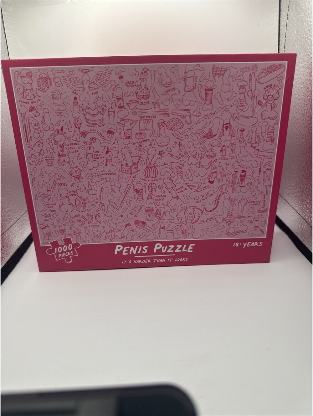 Adult 1000 Piece Penis Puzzle Bachelorette Party Game Bubblegum Ltd
